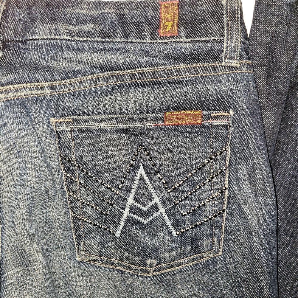 7 For All Mankind Women's Blue Jeans